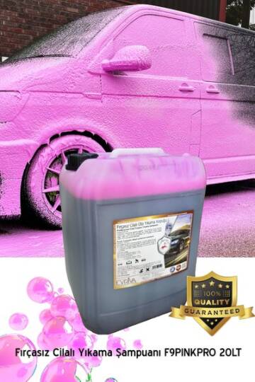 Abrias Fırçasız Cilalı Yıkama Pembe Köpük F9Pink Pro 20lt