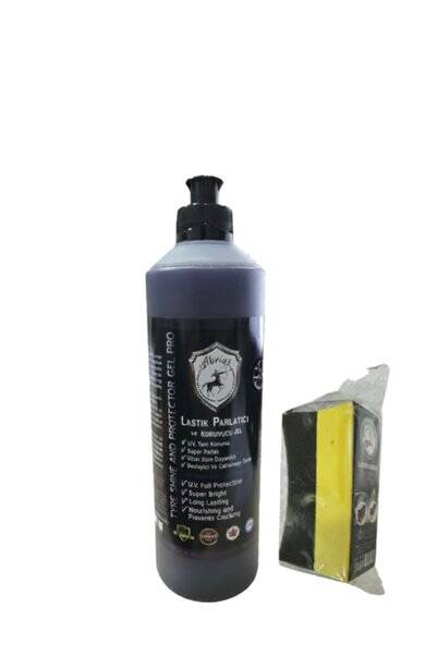 Abrias Lastik Parlatıcı Ve Koruyucu Jel Pro 500ml Parlatma Süngeri - 1