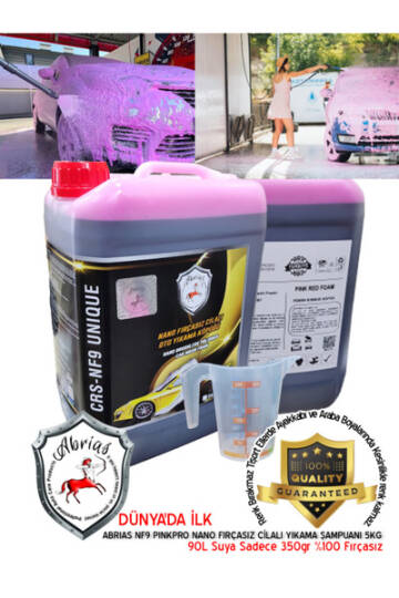 Abrias Nano Pembe Fırçasız Cilalı Yıkama Şampuanı 5KG NF9-PINKPRO - 3
