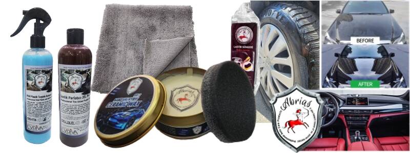Abrias Seramik Wax Lastik Parlatıcı Jel Vinil Plastik Aksam Torpido Koruyucu Ve Parlatıcı Set - 2
