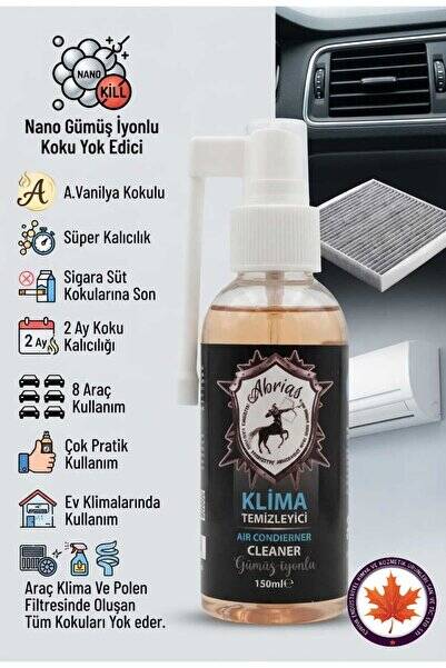 Abrias Tetikli Klima Temizleyici Amerikan Vanilya Kokulu 150ML 8 Araçlık Oto Ve Evsel Klima Uyumlu - 2