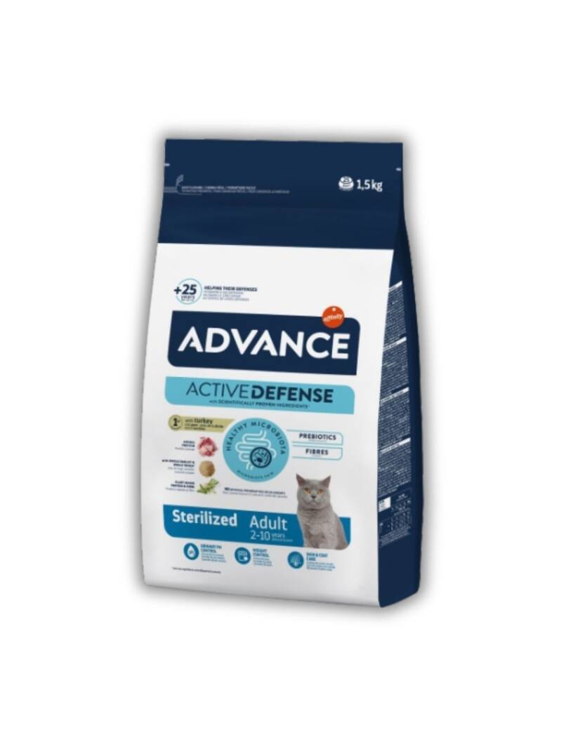 Advance Sterilised Hindili Kısırlaştırılmış Kedi Maması 1.5 Kg - 1