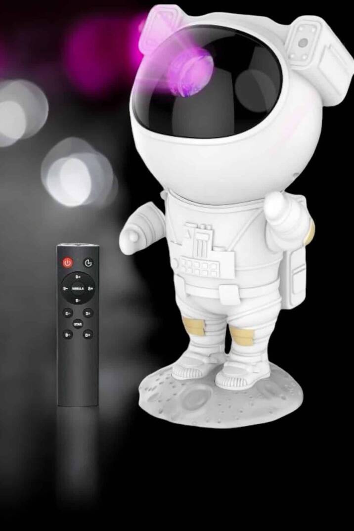 Astronot Bluetooth Hoparlör Gökyüzü Projektör Gece Lambası - 2