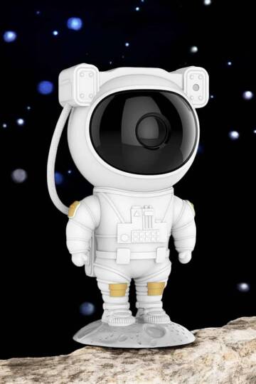 Astronot Bluetooth Hoparlör Gökyüzü Projektör Gece Lambası - 5