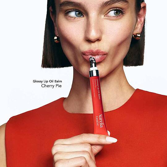 Aurelia Geneve Glossy Lip Oil Balm Peptit & Seramid İçeren Nemlendirici Etkili Renkli Lip Balm Cherry Pie 12 ml - 6