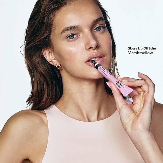 Aurelia Geneve Glossy Lip Oil Balm Peptit & Seramid İçeren Nemlendirici Etkili Renkli Lip Balm Marshmallow 12 ml - 7