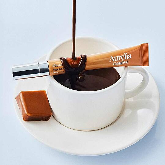 Aurelia Geneve Glossy Lip Oil Balm Peptit & Seramid İçeren Nemlendirici Etkili Renkli Lip Balm Mocha Mousse 12 ml - 9