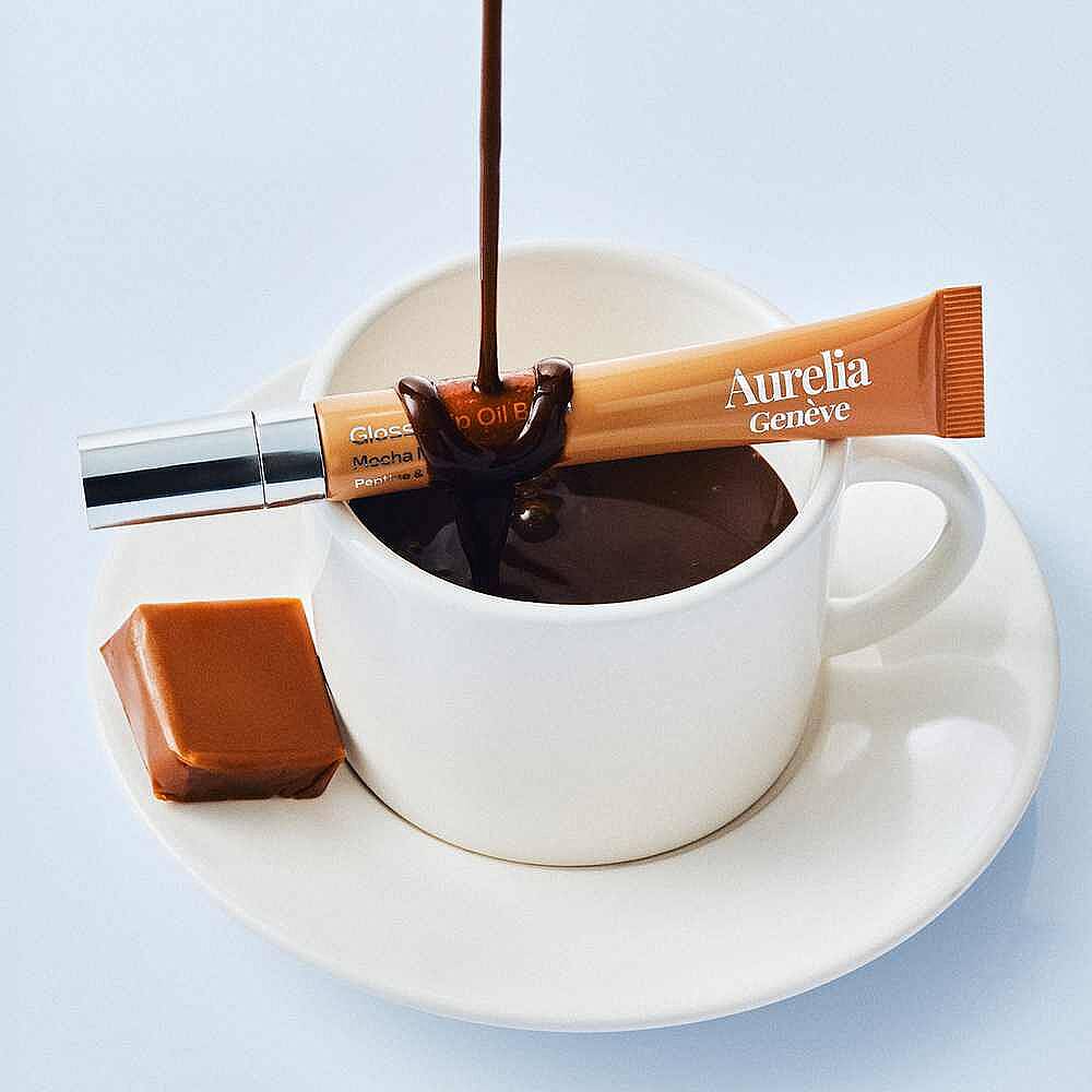 Aurelia Geneve Glossy Lip Oil Balm Peptit & Seramid İçeren Nemlendirici Etkili Renkli Lip Balm Mocha Mousse 12 ml - 9