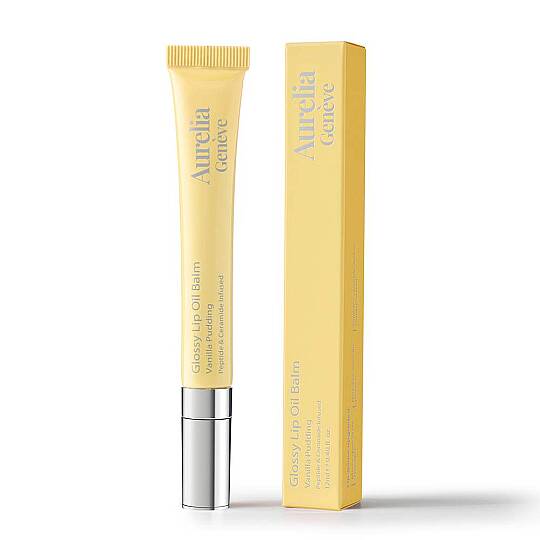 Aurelia Geneve Glossy Lip Oil Balm Peptit & Seramid İçeren Nemlendirici Etkili Renkli Lip Balm Vanilla Pudding 12 ml - 11
