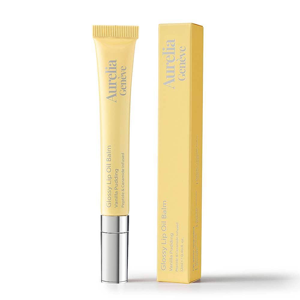 Aurelia Geneve Glossy Lip Oil Balm Peptit & Seramid İçeren Nemlendirici Etkili Renkli Lip Balm Vanilla Pudding 12 ml - 11