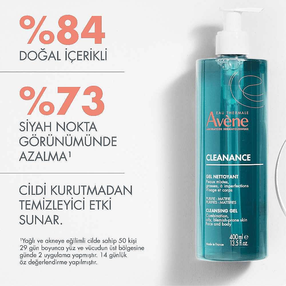 Avene Cleanance Gel Nettoyant Yüz Temizleme Jeli 400 ml 2 Adet - 2