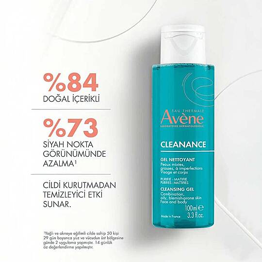 Avene Cleanance Yağlı ve Akneye Eğilimli Ciltler için Matlaştırıcı Temizleme Jeli 100 ml - 5