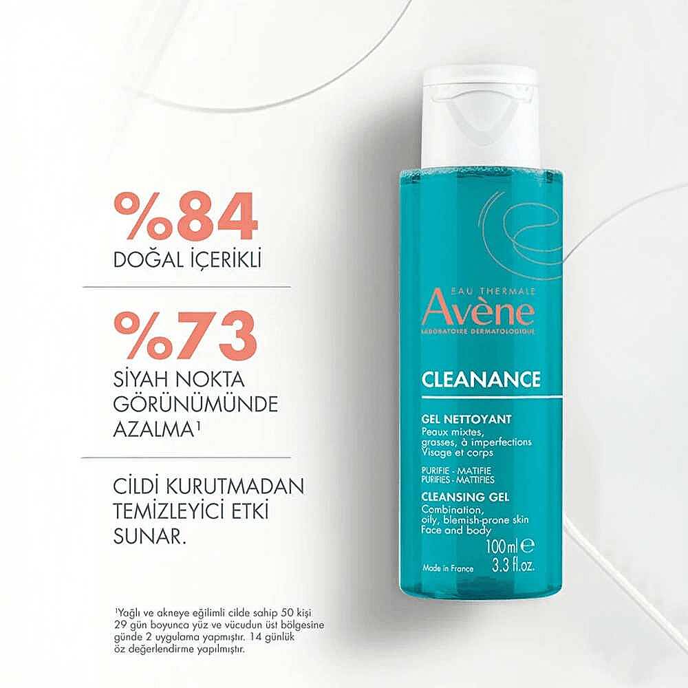 Avene Cleanance Yağlı ve Akneye Eğilimli Ciltler için Matlaştırıcı Temizleme Jeli 100 ml - 5