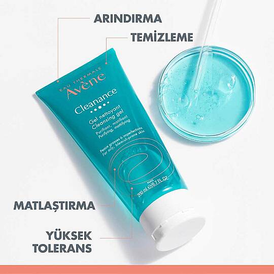Avene Cleanance Yağlı ve Akneye Eğilimli Ciltler için Matlaştırıcı Temizleme Jeli 200 ml - 5