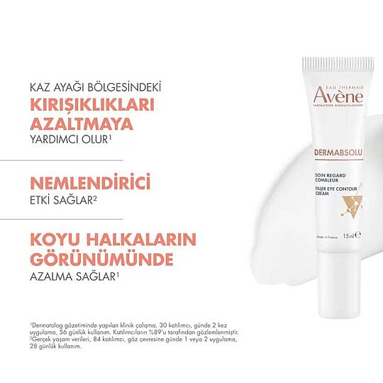 Avene DermAbsolu Dolgunlaştırıcı Göz Çevresi Kremi 15 ml - 6