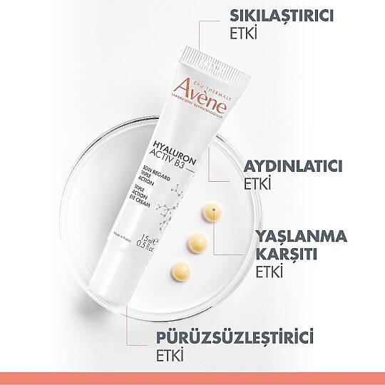 Avene Hyalüronik Asit ve Niasinamid İçerikli Üç Etkili Göz Çevresi Bakım Kremi 15 ml - 4