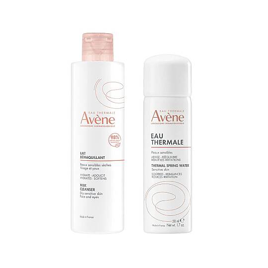 Avene Kuru ve Hassas Ciltler İçin Ferahlatıcı Temizlik İkilisi