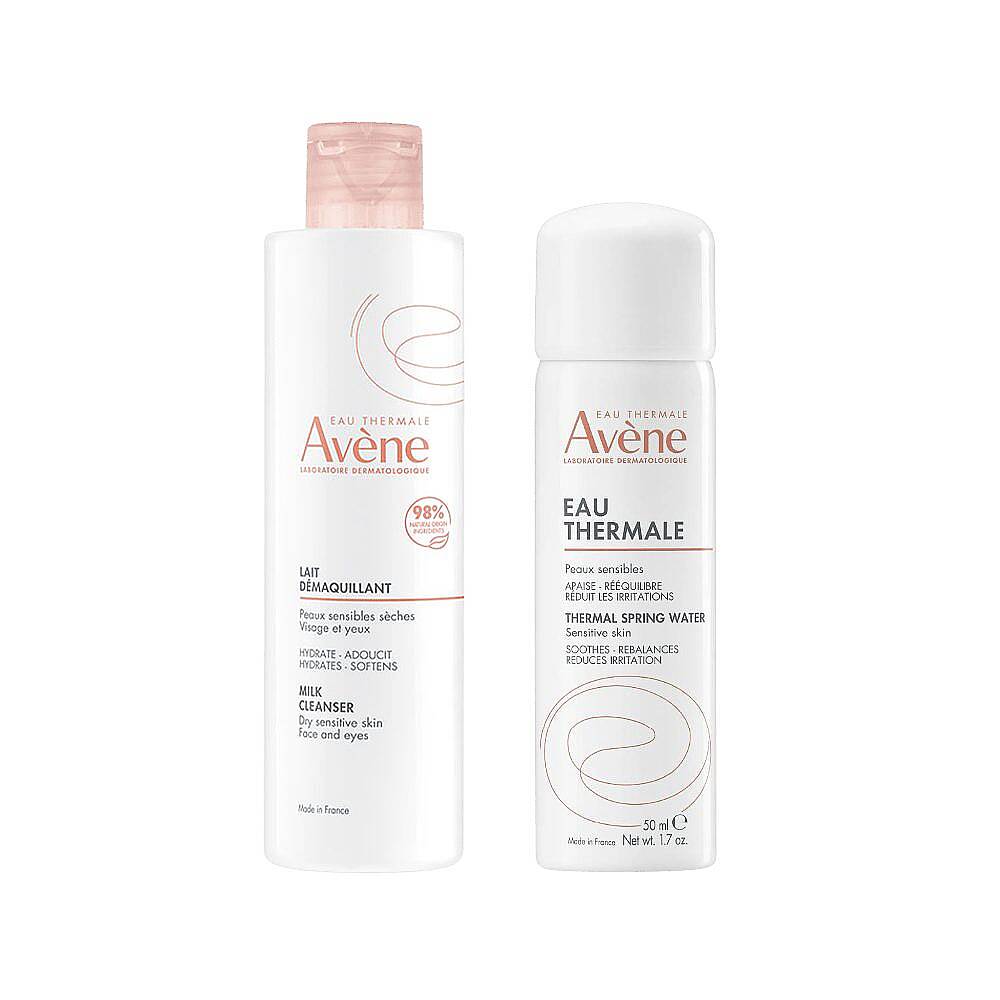 Avene Kuru ve Hassas Ciltler İçin Ferahlatıcı Temizlik İkilisi - 1