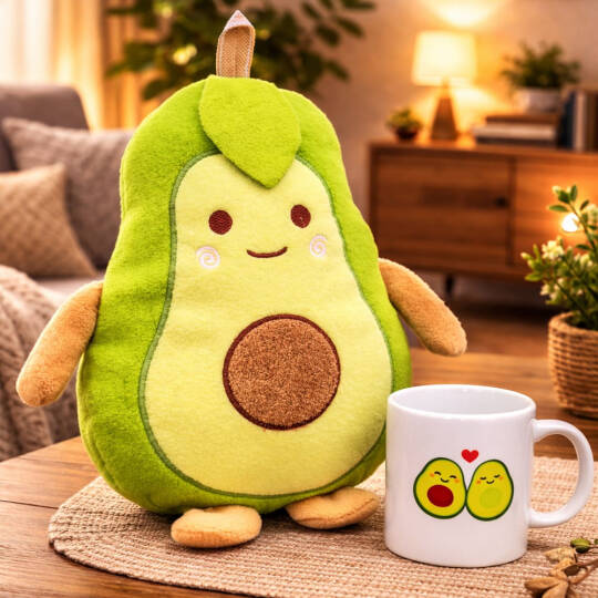 Avokado Yastık ve Kupa Seti