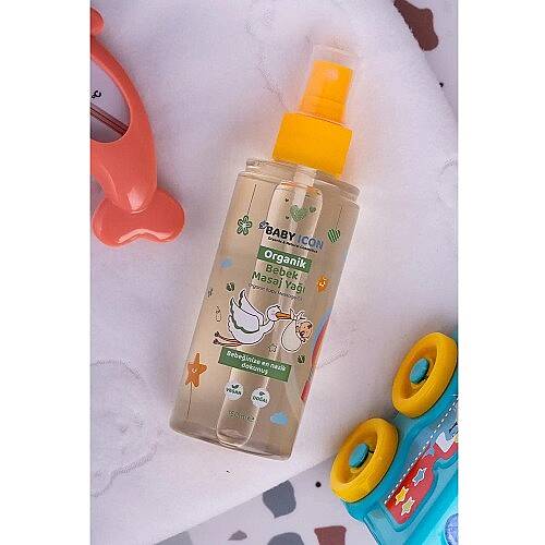 BABY İCON Masaj Yağ 150 ml Organik Vegan - 7