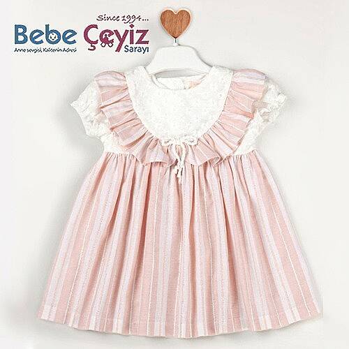 BABY ROSE Elbise Çizgili Brode - 2