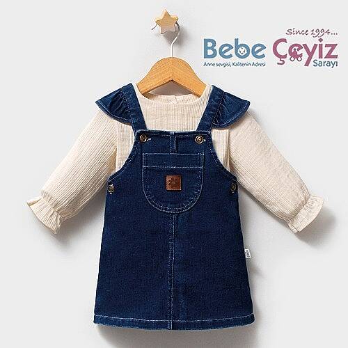 BABY TONGS Salopet Jean Love - 1
