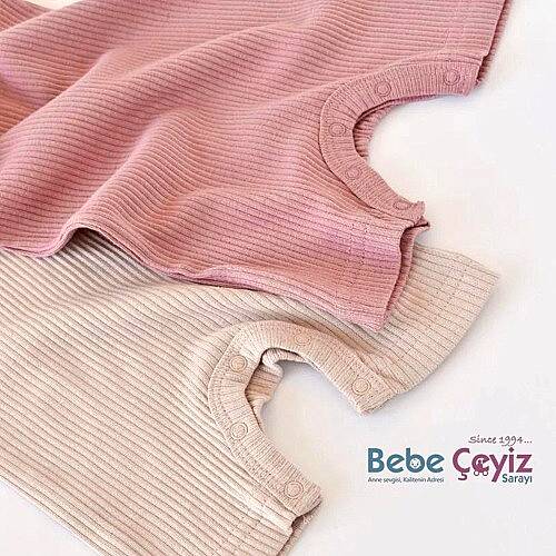 BABYCOSY Tulum 2li Kısa Kollu - Rose-Blush - 4