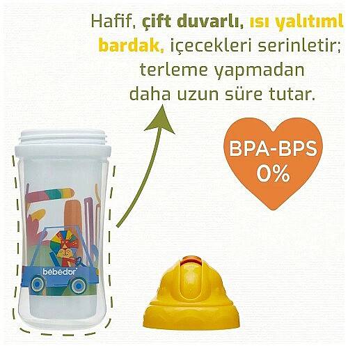 BEBEDOR Bardak Ylt&Ppt; PP 270 ML - 3