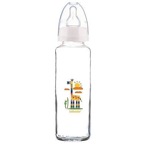 BEBEDOR Biberon Cam Desenli 250 ml (Asorti)