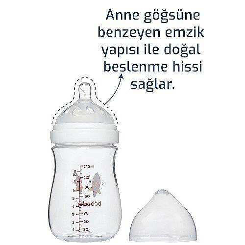 BEBEDOR Biberon Geniş Ağız Trıtan 250ml - 2