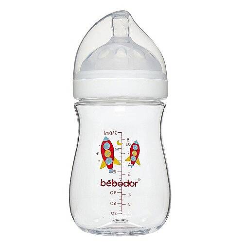 BEBEDOR Biberon Geniş Ağız Trıtan 250ml