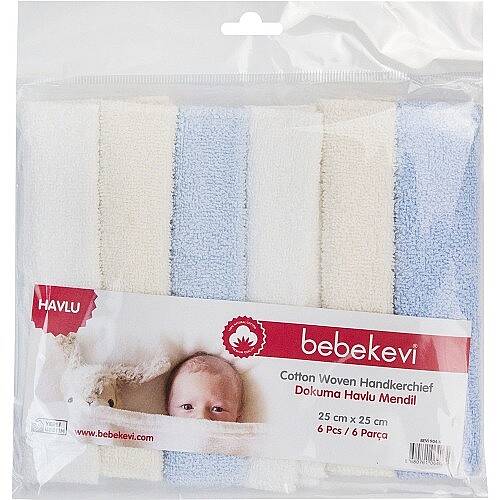 BEBEKEVİ Mendil Dokuma Havlu 6lı - 1