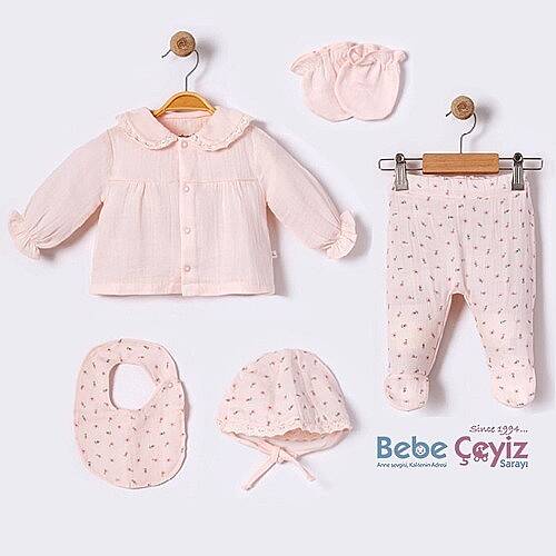 BEBESSİ Hastane Çıkışı 5li Little Girl Pembe