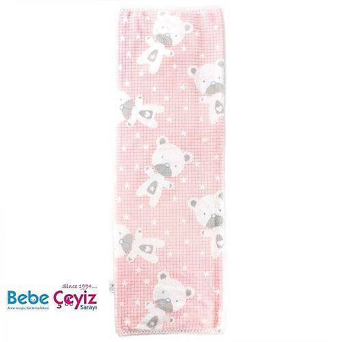 BEBİTOF Battaniye Süs Dikişli Ayıcık - 6