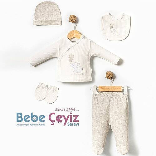BEBİTOF Hastane Çıkışı 5 Li Balonlu Filler ve Ayı