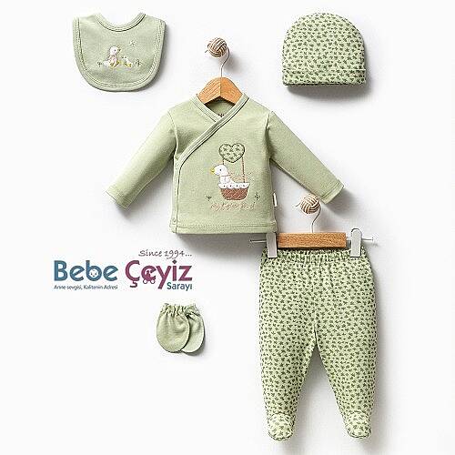 BEBİTOF Hastane Çıkışı 5 Li Sepetli Ördek - Yeşil