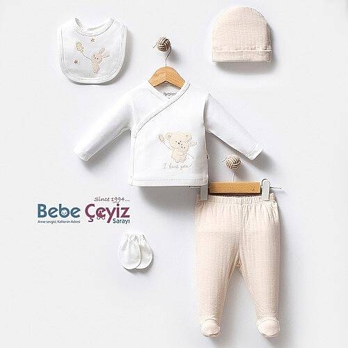 BEBİTOF Hastane Çıkışı 5 Li Tilki Sarılan Ayıcık Bej