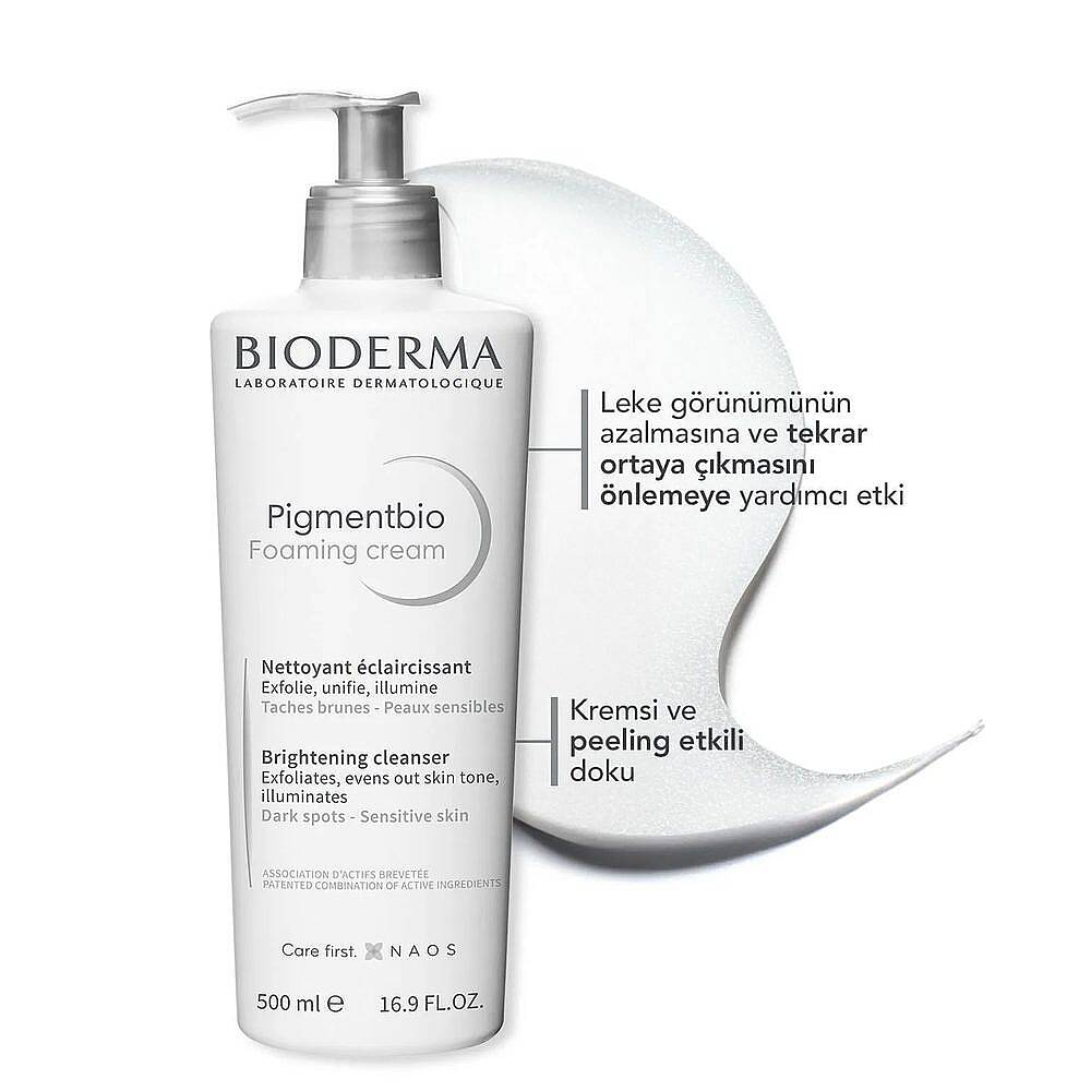 Bioderma Pigmentbio Foaming Cream Peeling Etkili Yüz Yıkama Jeli 500 ml - 2