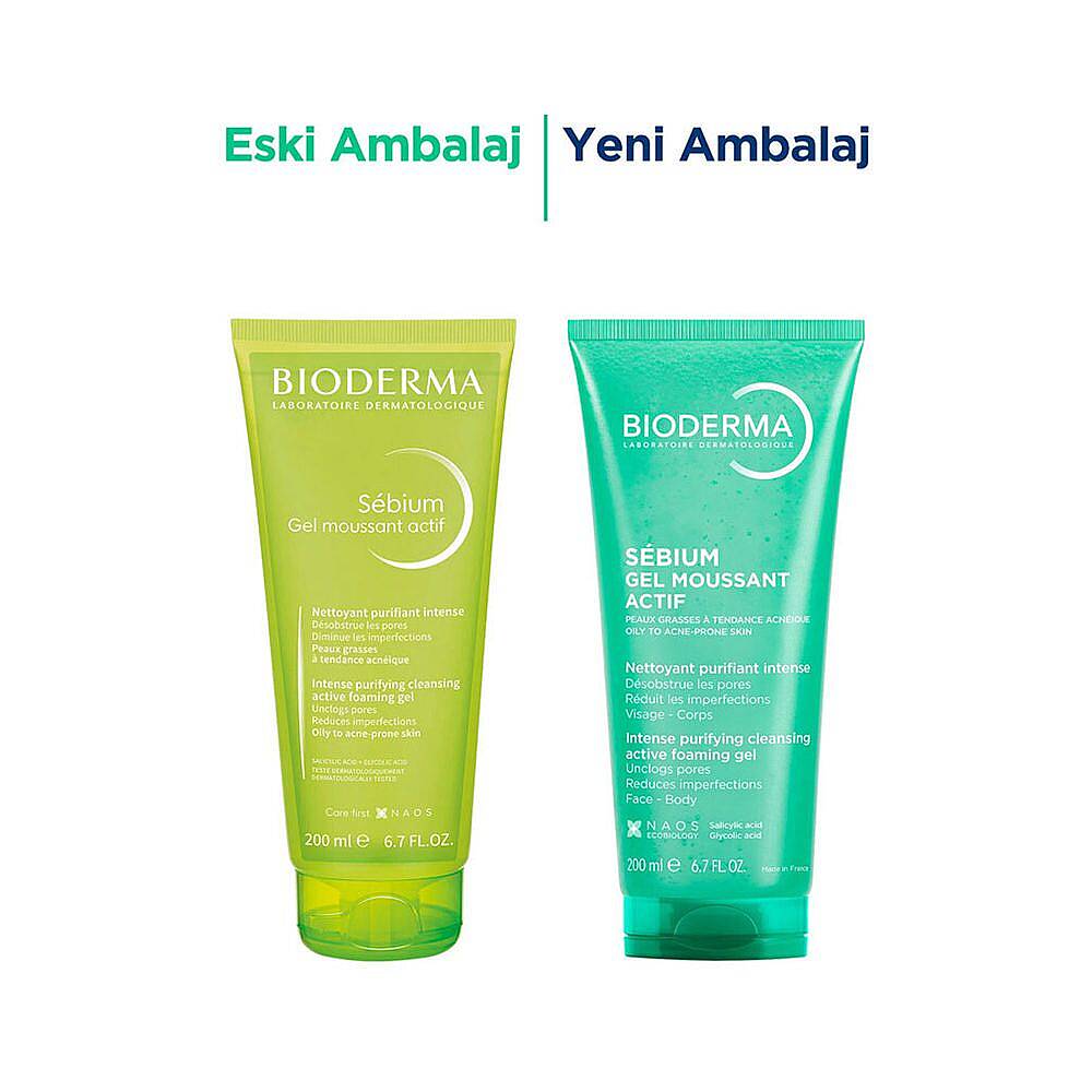 Bioderma Sebium Foaming Gel Active Arındırıcı Yüz Temizleme Jeli 200 ml - 2