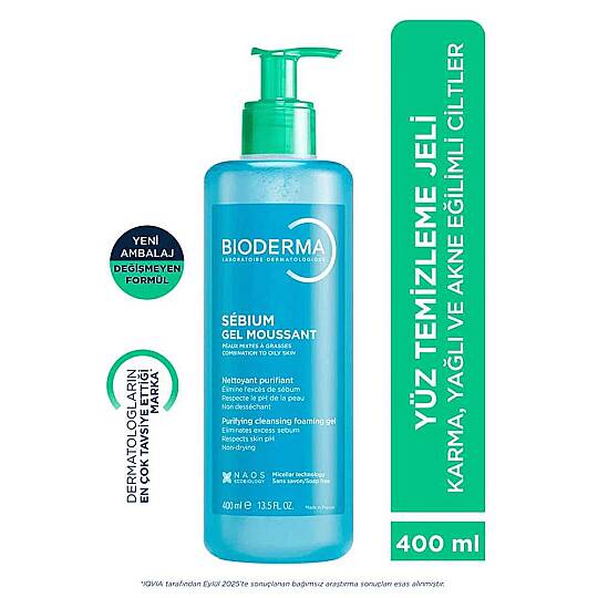 Bioderma Sebium Foaming Temizleyici Jel 2x400 ml - 7