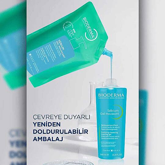 Bioderma Sebium Foaming Temizleyici Jel Refill 400 ml - 7