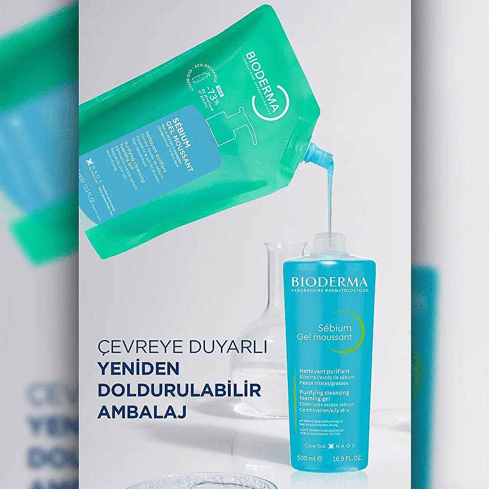Bioderma Sebium Foaming Temizleyici Jel Refill 400 ml - 7