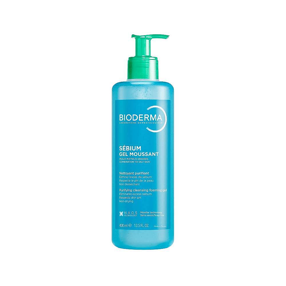 Bioderma Sebium Foaming Yüz & Vücut Temizleme Jeli 400 ml - 1