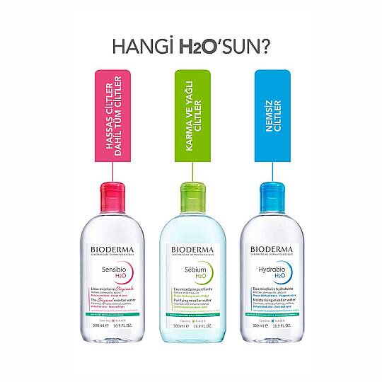 Bioderma Sebium H2O Karma Yağlı Cilt Makyaj Temizleme Suyu 250 ml - 3