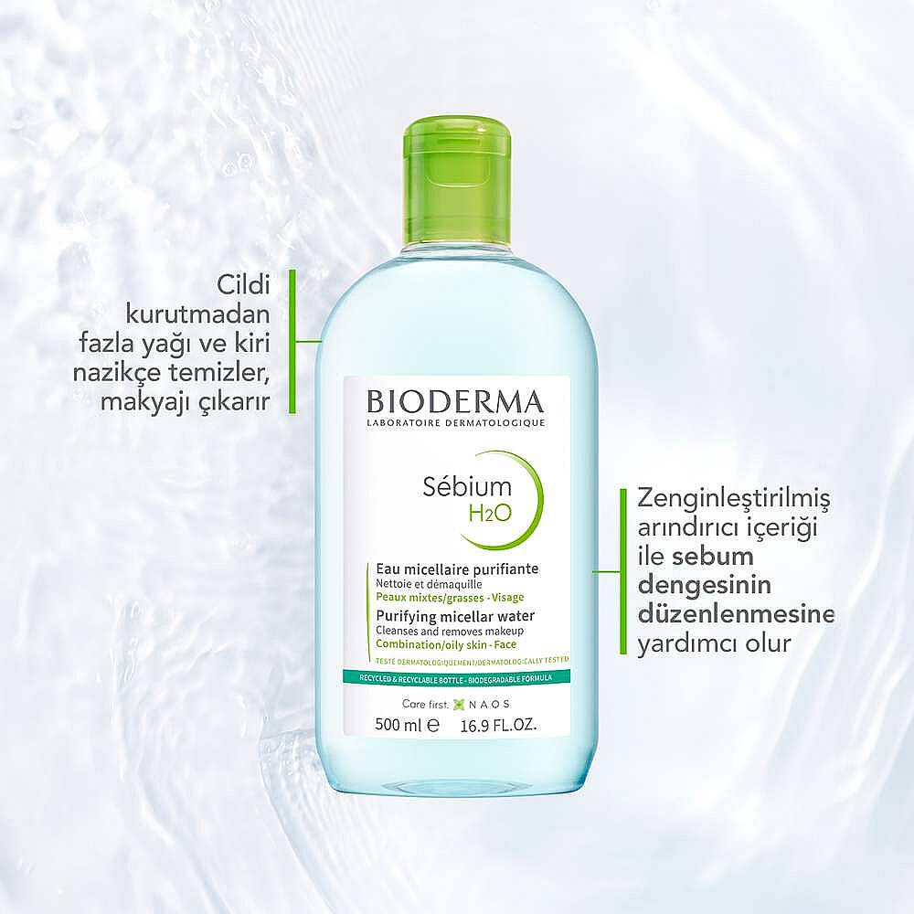 Bioderma Sebium H2O Misel Su 500 ml - 3
