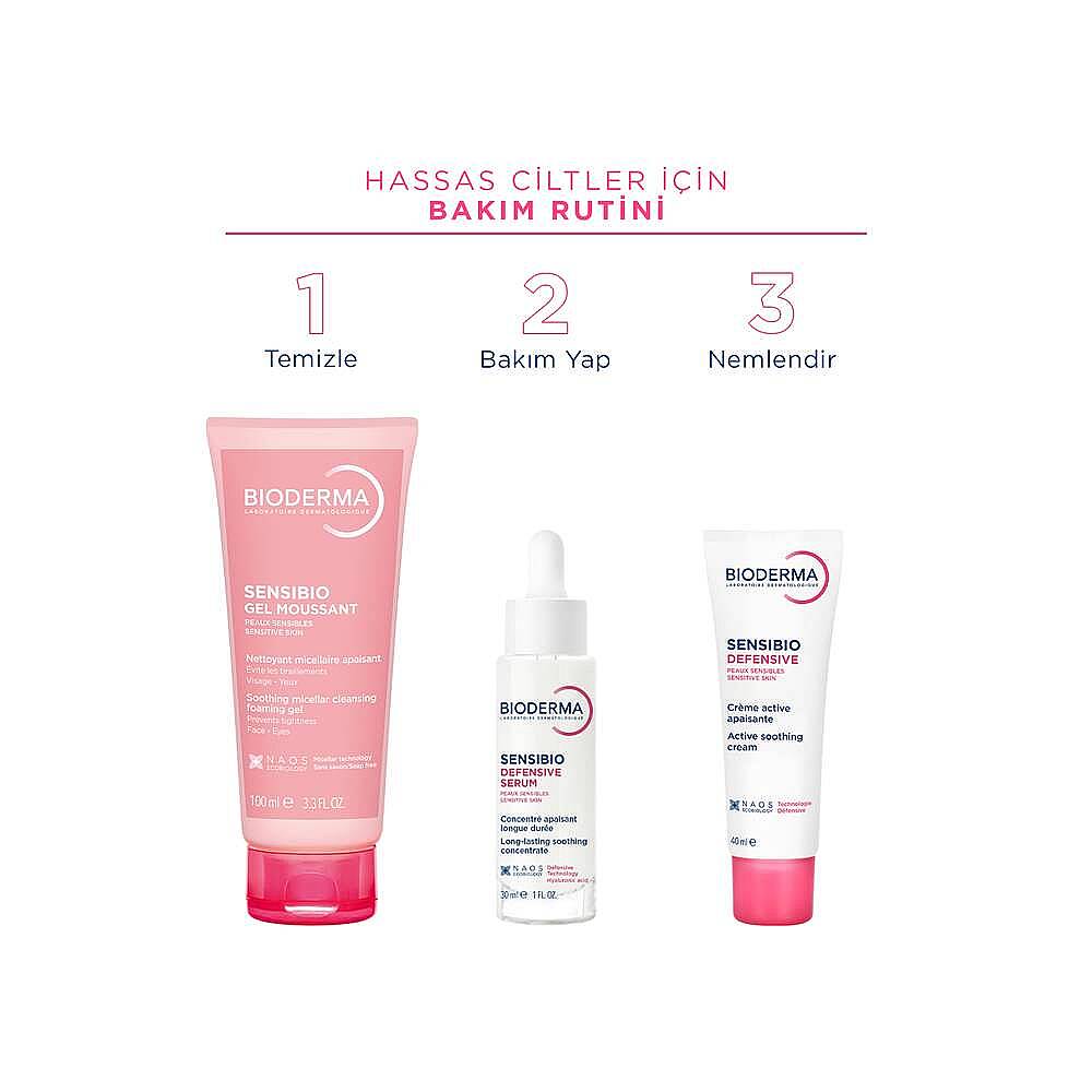 Bioderma Sensibio Foaming Gel Hassas ve Normal Ciltler Misel Yüz Temizleme Jeli 100 ml - 5