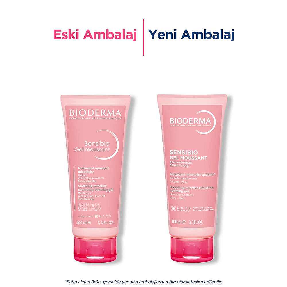Bioderma Sensibio Foaming Gel Hassas ve Normal Ciltler Misel Yüz Temizleme Jeli 100 ml - 3