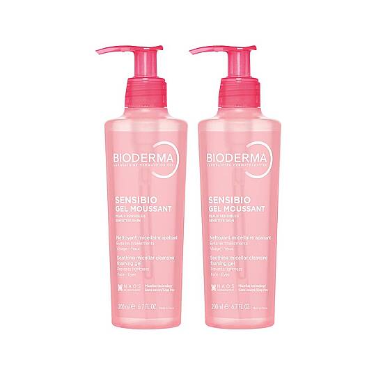 Bioderma Sensibio Foaming Gel Hassas ve Normal Ciltler Misel Yüz Temizleme Jeli 200 ml 2 Adet