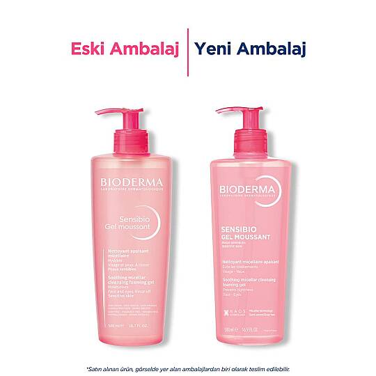 Bioderma Sensibio Foaming Gel Hassas ve Normal Ciltler Misel Yüz Temizleme Jeli 500 ml - 2
