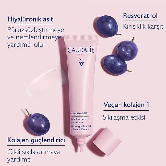 Caudalie Resveratrol-Lift Sıkılaştırıcı Etkili Hafif Dokulu Kaşmir Gündüz Bakım Kremi 40 ml - 2